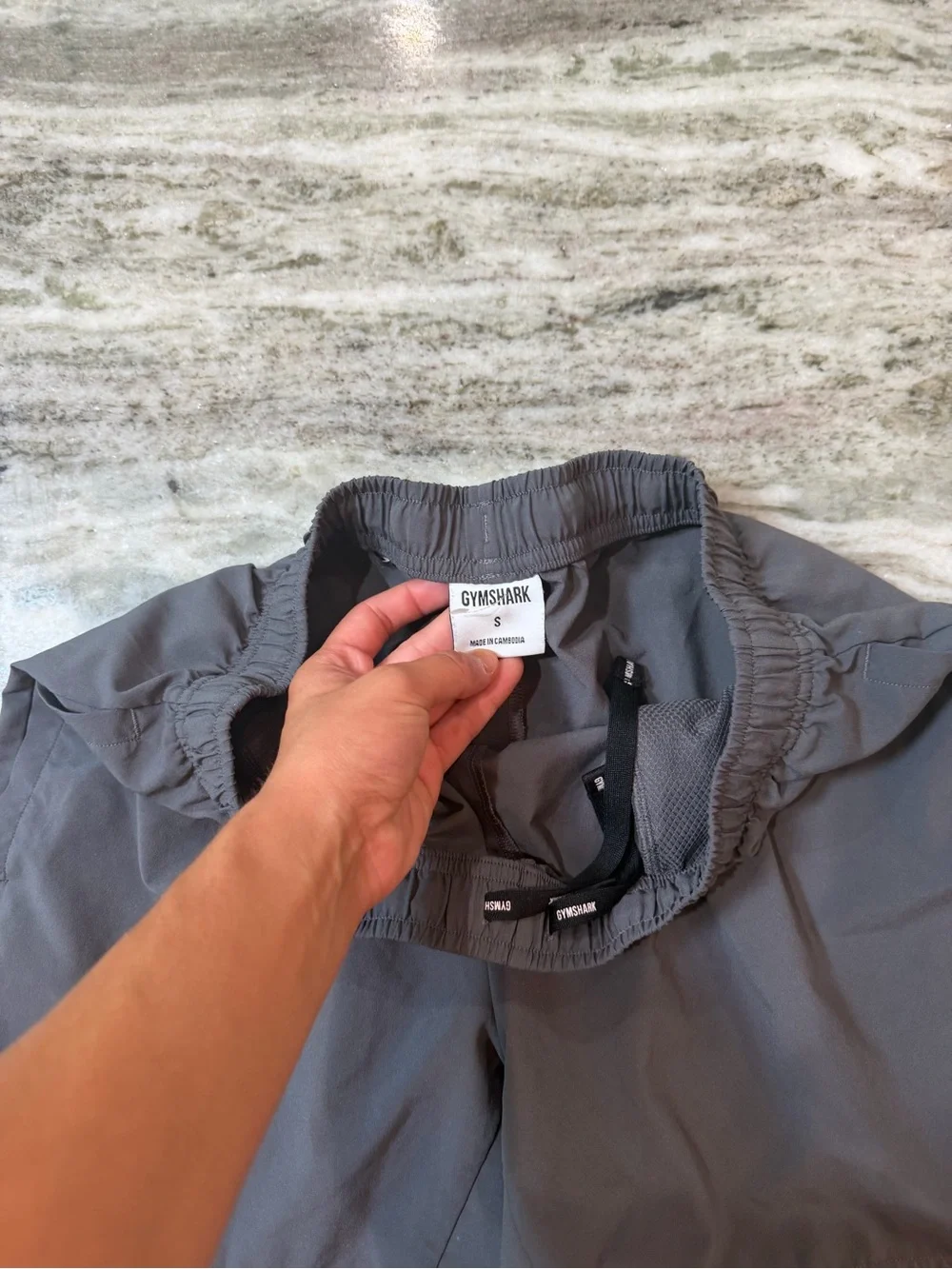 Gymshark Men’s Charcoal Gray Athletic Training Shorts